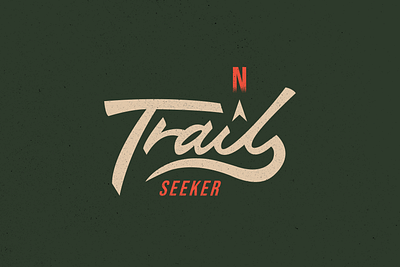 Trail Seeker adobe design graphic design illustrator lettering nature outdoor retro script trail typography vintage