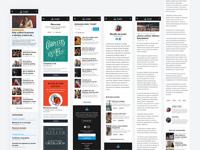 Blog - Por Causa del Evangelio (Mobile screens) blog mobile ui ux webpage