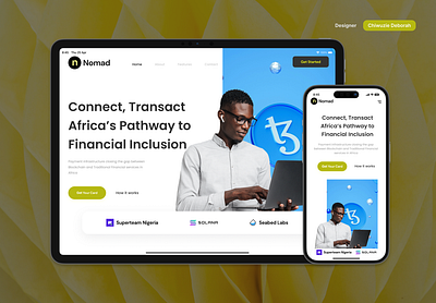 Landing Page Design for Payment app branding design fin tech illustration landing page logo payment web transaction typography ui ux web design