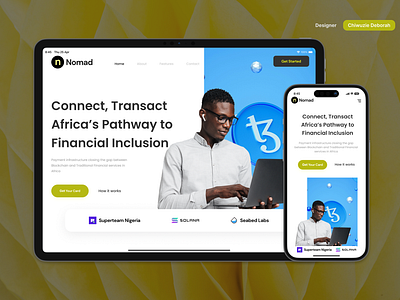 Landing Page Design for Payment app branding design fin tech illustration landing page logo payment web transaction typography ui ux web design