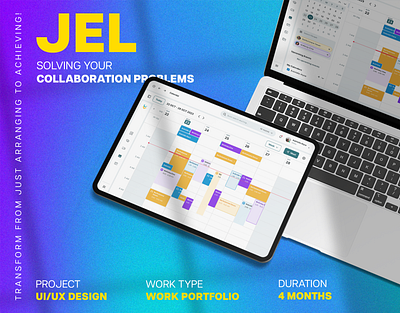 UI/UX | JEL - Solving Your Collaboration Problems dashboard design figma mobile app product design product reseach sass ui ui design ux ux design web design