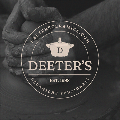 Deeter's Ceramics Branding brand identity branding ceramics design freelance graphic design illustration logo logo design masculine pottery simplistic small business stamp stamp design submark vector