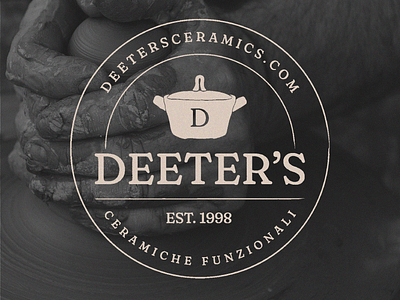 Deeter's Ceramics Branding brand identity branding ceramics design freelance graphic design illustration logo logo design masculine pottery simplistic small business stamp stamp design submark vector