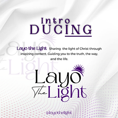 A LOGO DESIGN AND BRIEF FOR LAYO THE LIGHT. about branding design graphic design light logo