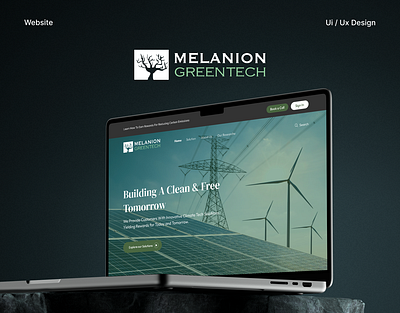 Melanion Greentech | Susatainable Finance Website climate action eco friendly environmental stewardship green finance responsible investing responsive design sustainable finance uiux design user experience web design