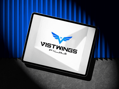 Vistwings Films — Logo & Brand Identity best lgoo blue brand identity branding brandmark design films graphic design illustration logo logomark logotype mark minimal logo modern logo symbol ui v visual identity wings