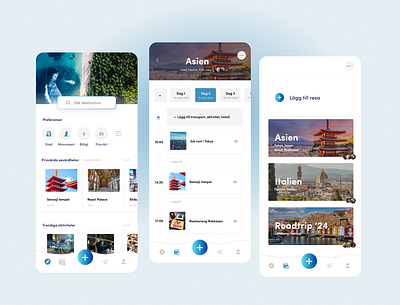 Travel Planner - Mobile design design mobile design planning travel ui ux