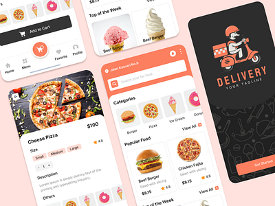 Delivery App ai ai image app app design branding desktop application figma homepage landing page logo marketing mobile saas landing page seo ui design