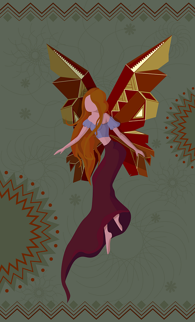 Ukrainian fairy design graphic design illustration