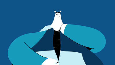 Let's get it! animation campaign cell animation get ready gif glasses illustration loop polar bear