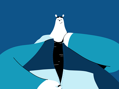 Let's get it! animation campaign cell animation get ready gif glasses illustration loop polar bear