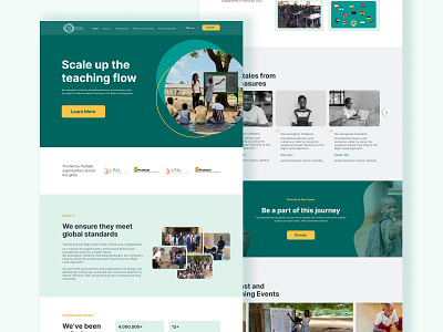 Tarl Landing page redesign branding landing page ngo web