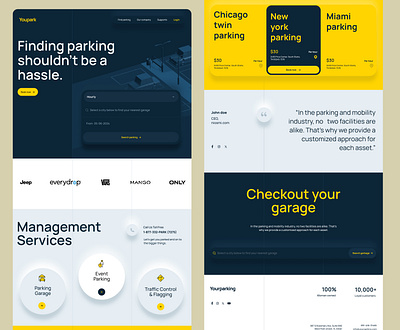 Youpark carparking landing page 3d animation branding car parking design car parking mockup car parking ui car parking website graphic design logo modern car parking app motion graphics parking landing page ui