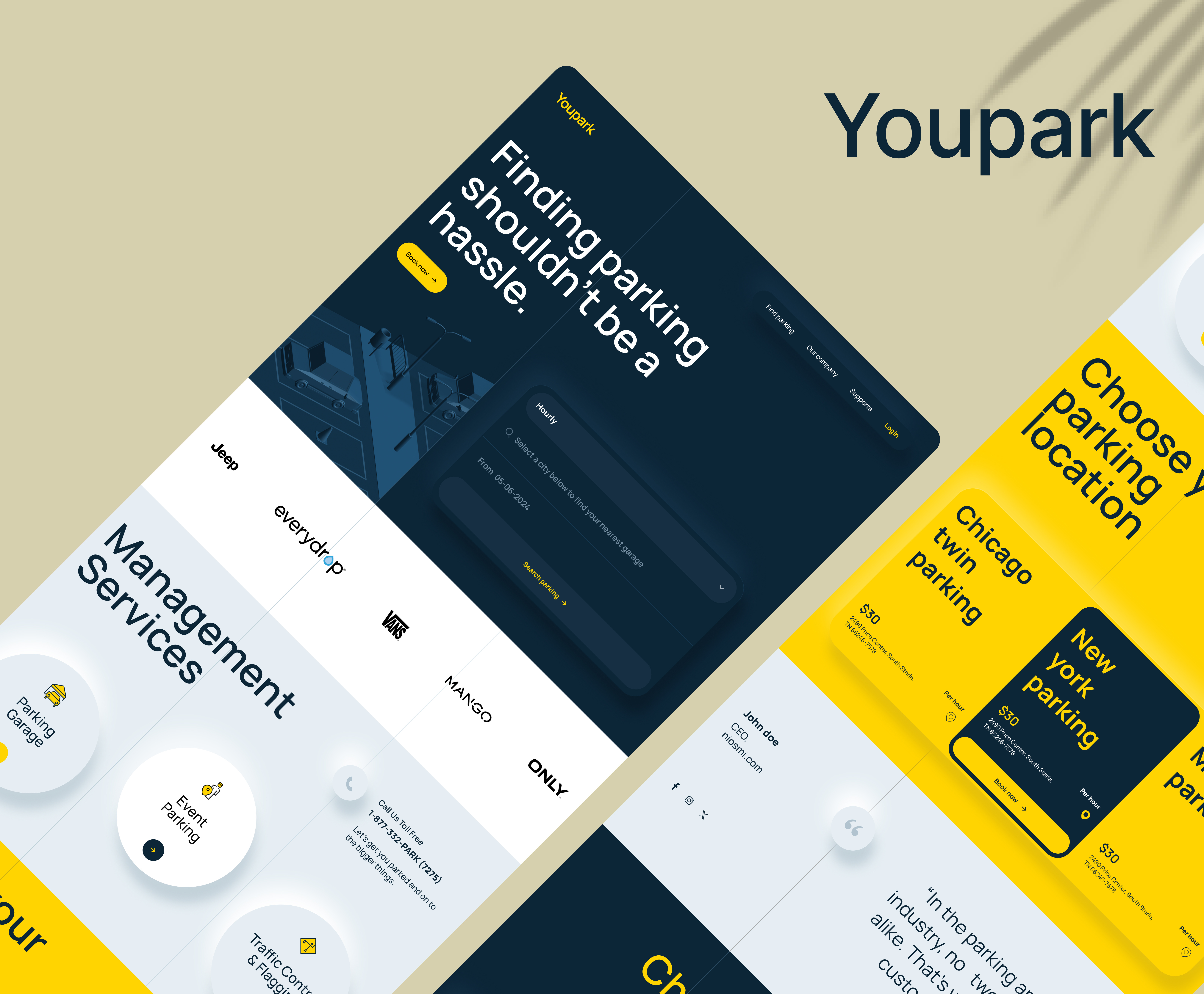 Example of Modern Landing Page & Website UI Design