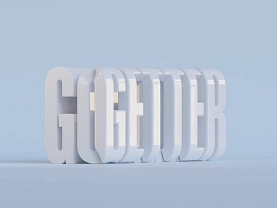 Go Getter 3d blender bumazhnov coolvetica figma 3d font trend patata typeanimation typography typography animation