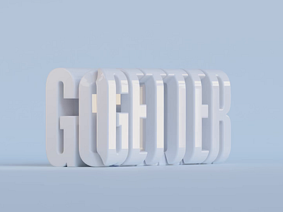 Go Getter 3d blender bumazhnov coolvetica figma 3d font trend patata typeanimation typography typography animation