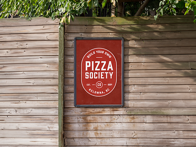 Pizza Society Restaurant Logo Poster Design Branding Concept ad advertisement branding design graphic design illustration logo logo design marketing pizza poster restaurant store ui