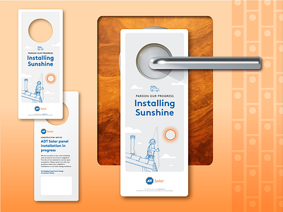 Knock Knock! branding design door hanger graphic design icon icons illustration layout print print collateral promotional material