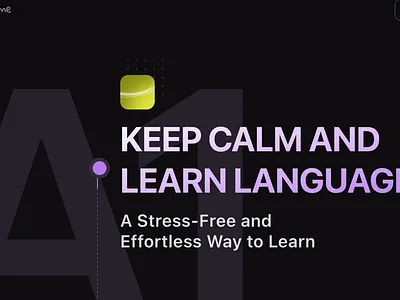 Landing page for Playphrase.me, a service for searching phrases dark theme scroll animation ui web design