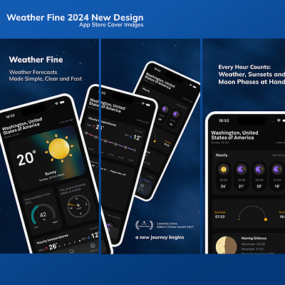 Weather Fine - App Store Cover Images apple app appstore cover ios app new design weather weather app weather fine app