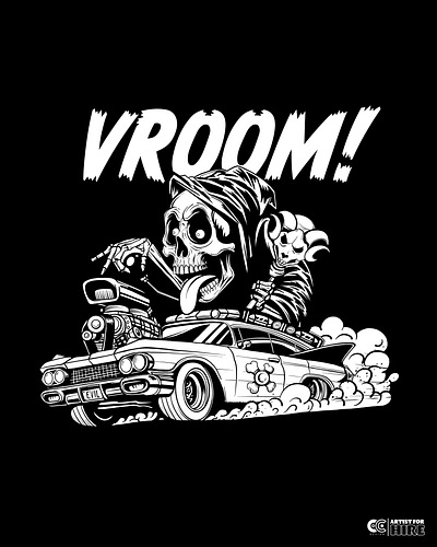 Vroom! advertising art artist branding creative design freelance graphic design illustration illustrator inspirational marketing midwest shirt vector