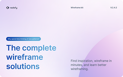 Wireframe kit - redefy figma ui wireframe wireframe kit