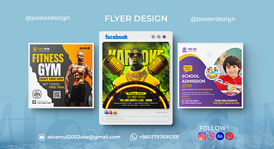 professional flyer or poster design for your business creative design