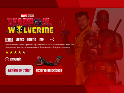 Deadpool X Wolverine - Landing Page | Daily UI #003 dailyui design figma landingpage marvel ui ux