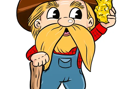 Diamond Jim’s Miner for Pineforest Jewlery procreate