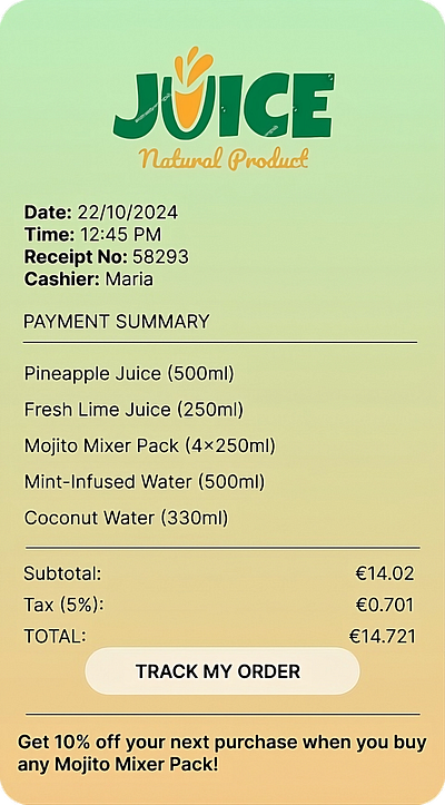 Daily UI #017 | Purchase Receipt 017 dailyui dailyui017 design freelance graphic design ui ux