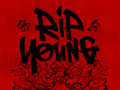 Detail . Rip albumart cover graphic design illustration lettering logo type typography