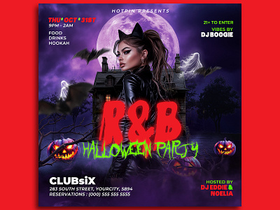 Halloween Flyer Template poster