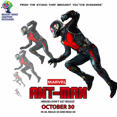 ant man graphic design logo