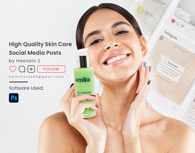 Social media posts - Skin care design graphic design graphic designer instagram instagram post minimal model post post design post designing poster posts skin care skin care design skin care post design skin care poster skin care routine social media social media design social media posts