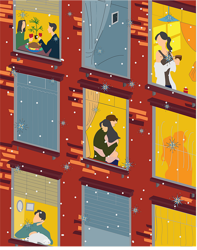 Snowy Day design illustration illustrator vector