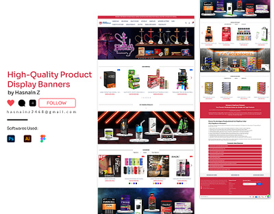 Shopify product display banners banner banner design branding design graphic design graphic designer illustration instagram post landing page landing page banners logo post poster product display banners shopify shopify web design ui vector web website