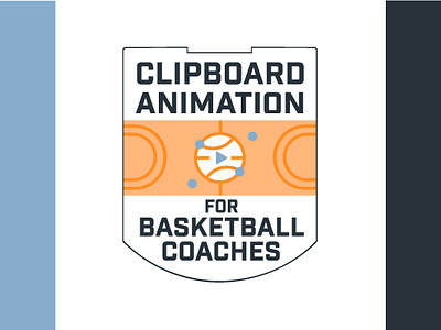 Clipboard Animation for Basketball Coaches branding graphic design logo