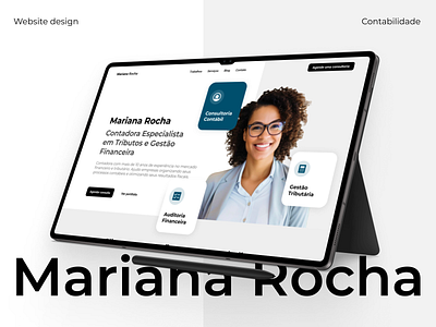 Mariana Rocha | Website design accounting business website consulting contabilidade figma finance framer modern accounting ui design uiux web design website design