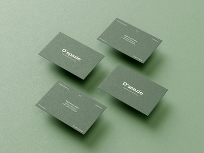 Business Card- Spaces that Breathe branding business card green logo minimal mockup stationary design