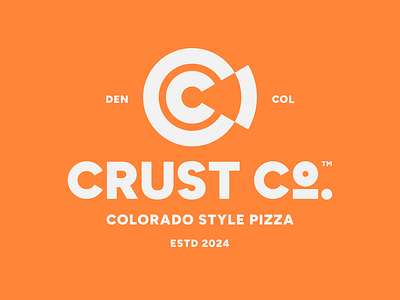 Crust Co. Logo brand identity branding c logo cc monogram circle colorado crust design graphic design icon logo logomark logotype pizza