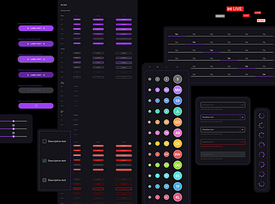 Dolby – Design System / Components components creative direction design design components design direction design system ui design uiux ux design visual design