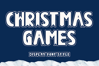 Christmas Games beautiful branding christmas design font font design graphic design handwritten illustration logo party santa ui winter