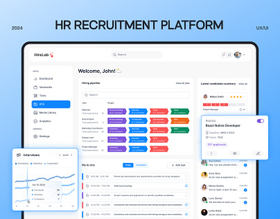 💼 HR Recruitment SaaS Platform | Hiring Job Board Web App UX UI crm dashboard design design freelance marketplace hiring hiring platform hiring saas hiring web app hr software job board recruitment recruitment crm recruitment platform saas saas dashboard ui uiux user experience user interface ux