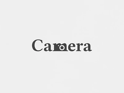 Camera | Typographical Poster graphics letters photography poster serif shapes simple text typography word