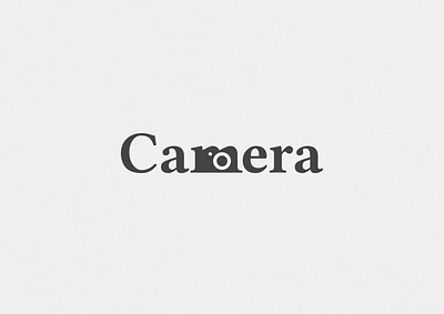 Camera | Typographical Poster graphics letters photography poster serif shapes simple text typography word