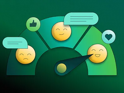 Customer Care illustration social media vector