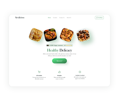 Website Hero Section Exploration for a Restaurant (3) food website hero section landing page restaurant restaurant website ui ux website