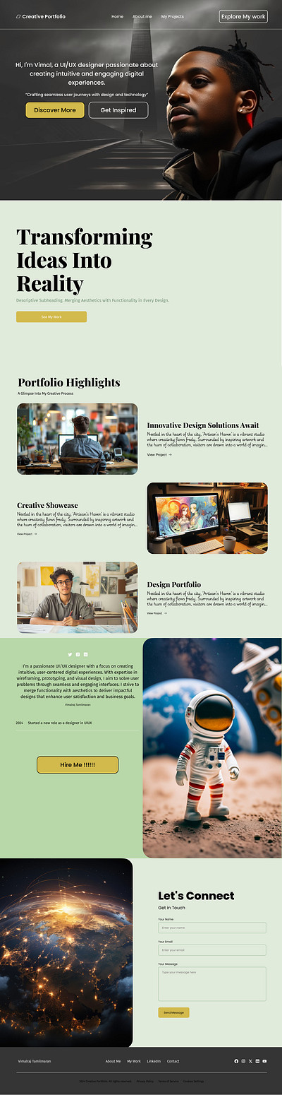 Minimalist Maven : Modern Web Design Portfolio behance creative dribble graphic design linkedin minimalism portfolio twitter uiux webdesign website inspiration