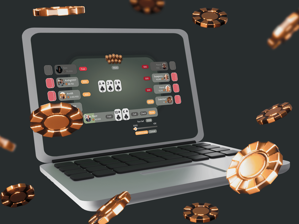 Poker UI 3d concept art design game gamedev graphic design poker ui ui design user interface web design web development