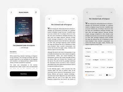 E-Book Reader app app book ebook mobile mobile app mobile design novel reader ui uidesign uiux ux